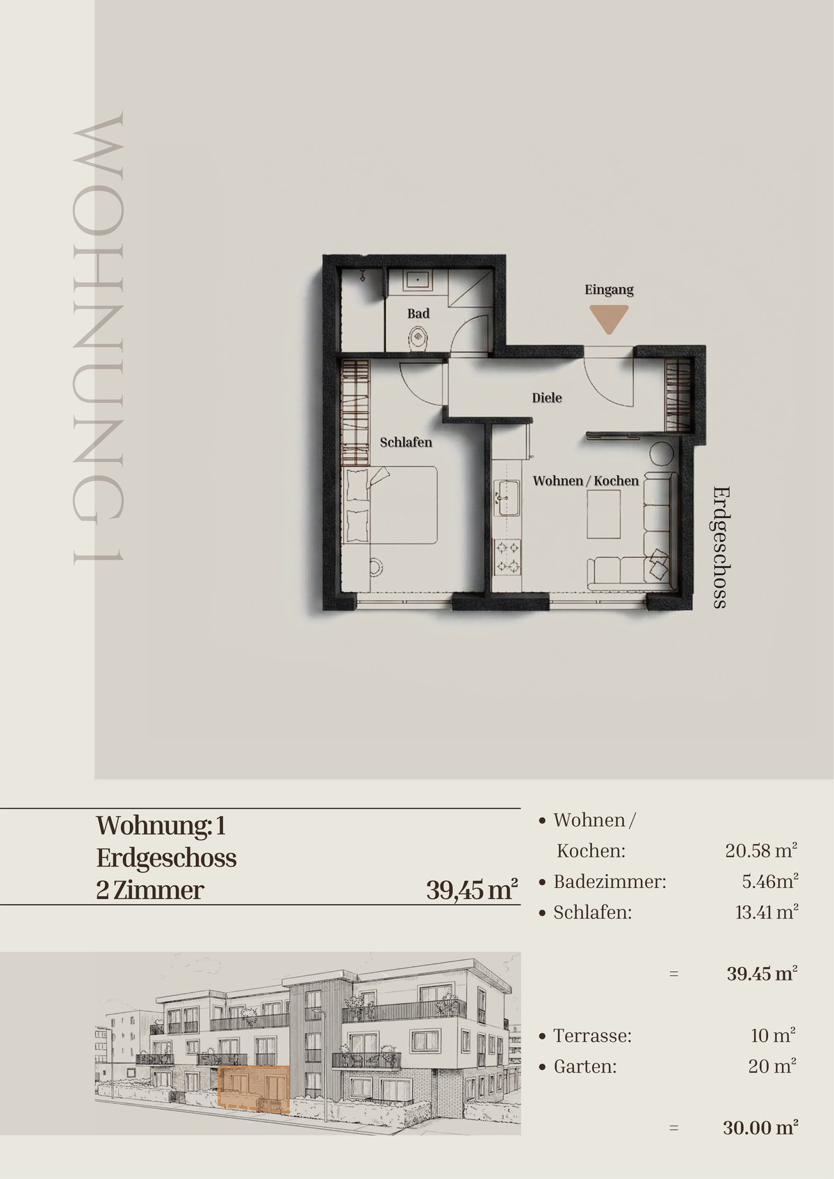 Wohnung 1 Grundriss